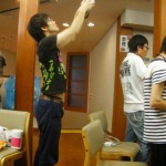 撮影班M1榊原の仕事中