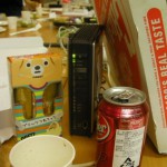 ピザやジュースの間にNASが！