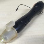 エアーノズルを装着した3Dプリントペン